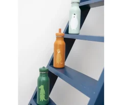 Botella Acero Trixie Mrs.Dino 500ml + 6 Pegatinas Redondas Blue Regalo