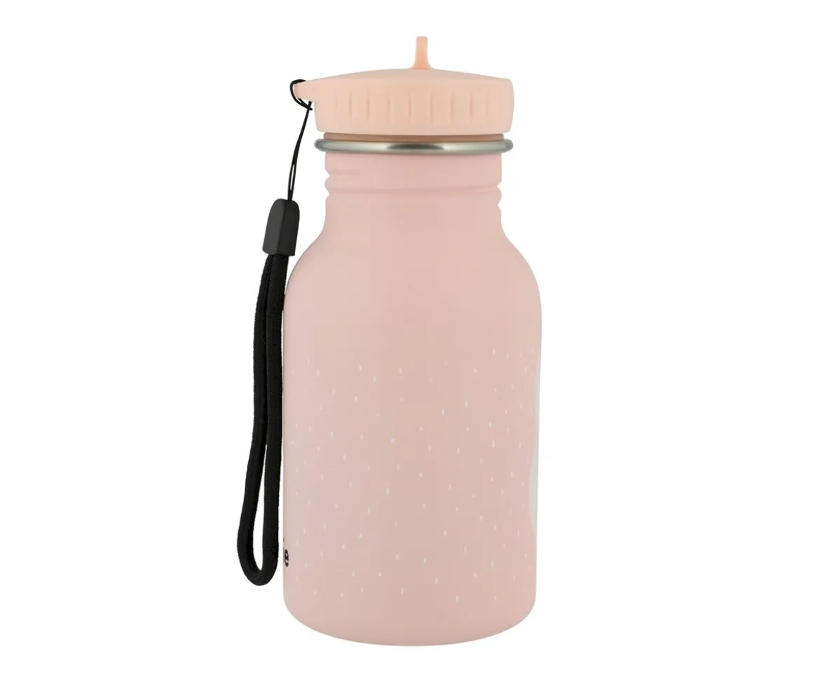 Botella Acero Trixie Mrs. Rabbit 350ml + 6 Pegatinas Redondas Rose Regalo