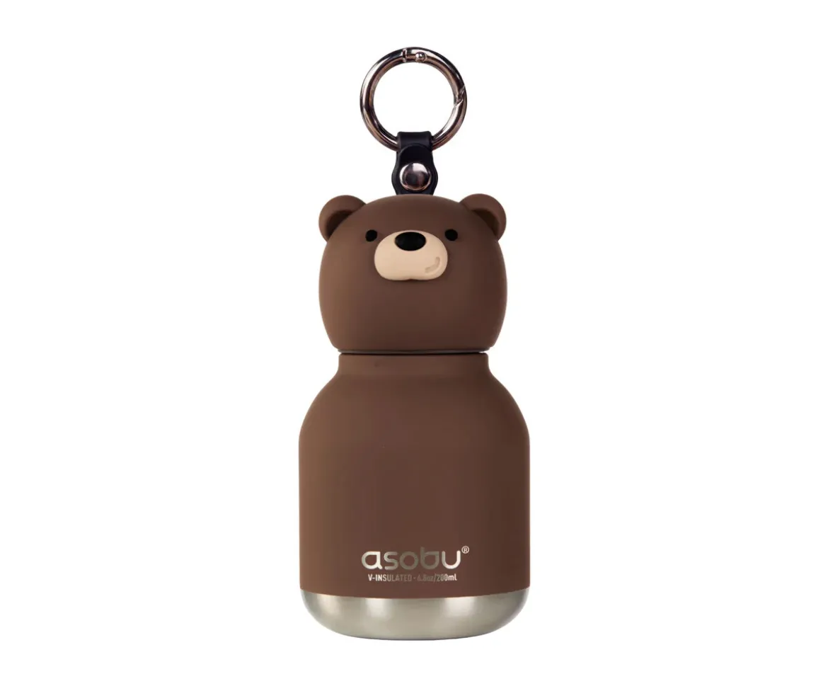 Botella Acero Térmica Mini-Bestie Oso Marron 200ml