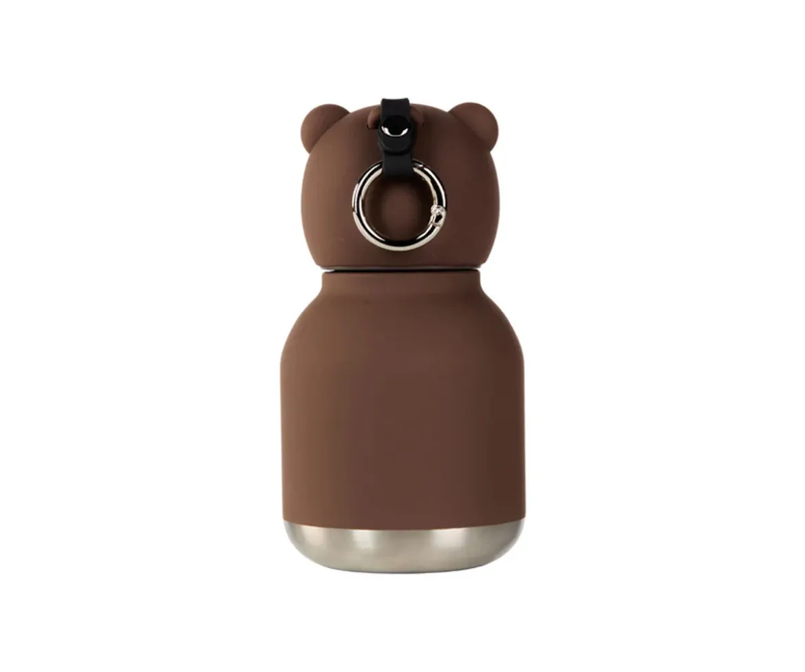 Botella Acero Térmica Mini-Bestie Oso Marron 200ml