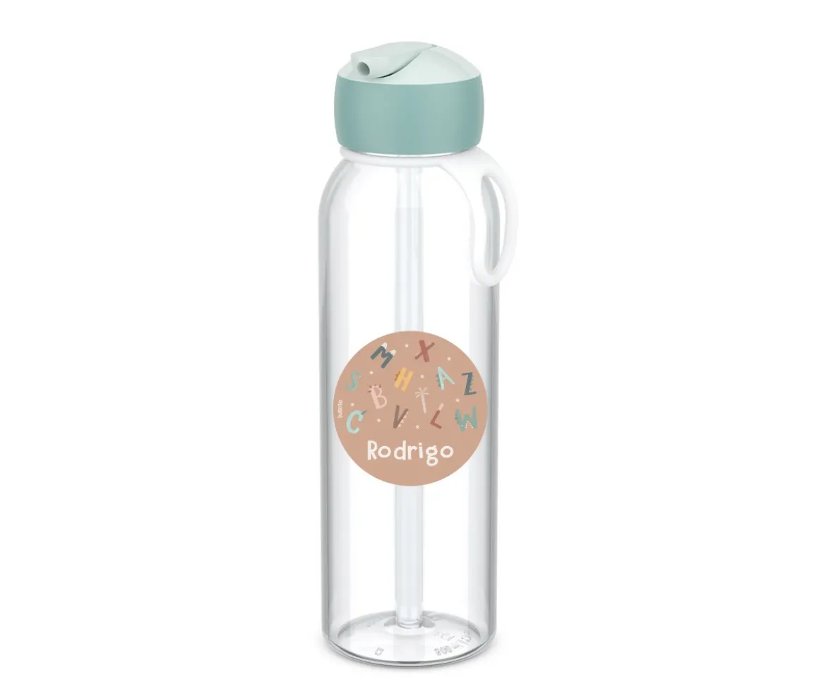 Botella Campus Flip-Up Personalizada Cool Mint 500ml Funny Letters