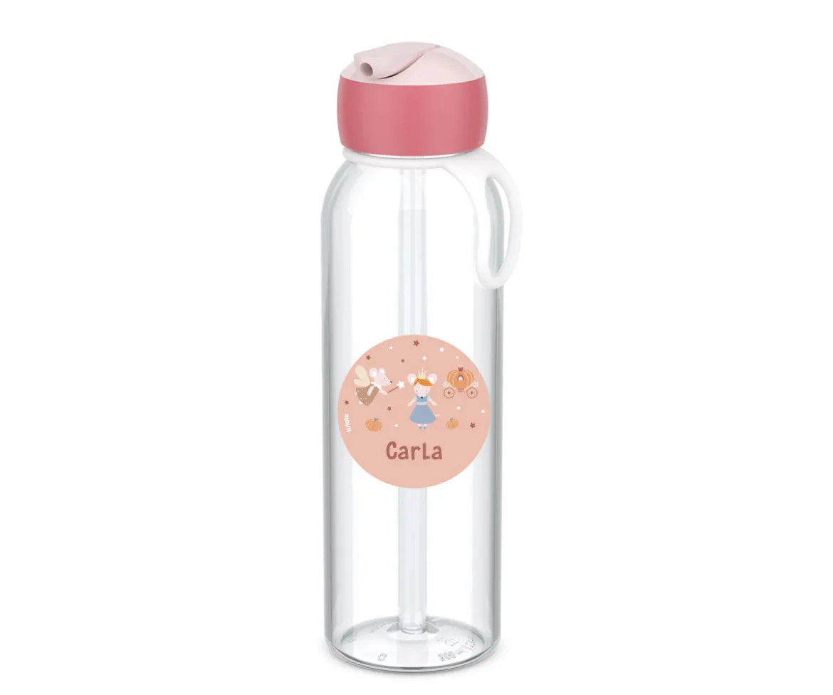 Botella Campus Flip-Up Personalizada Cool Pink 500ml Mouse Fairies