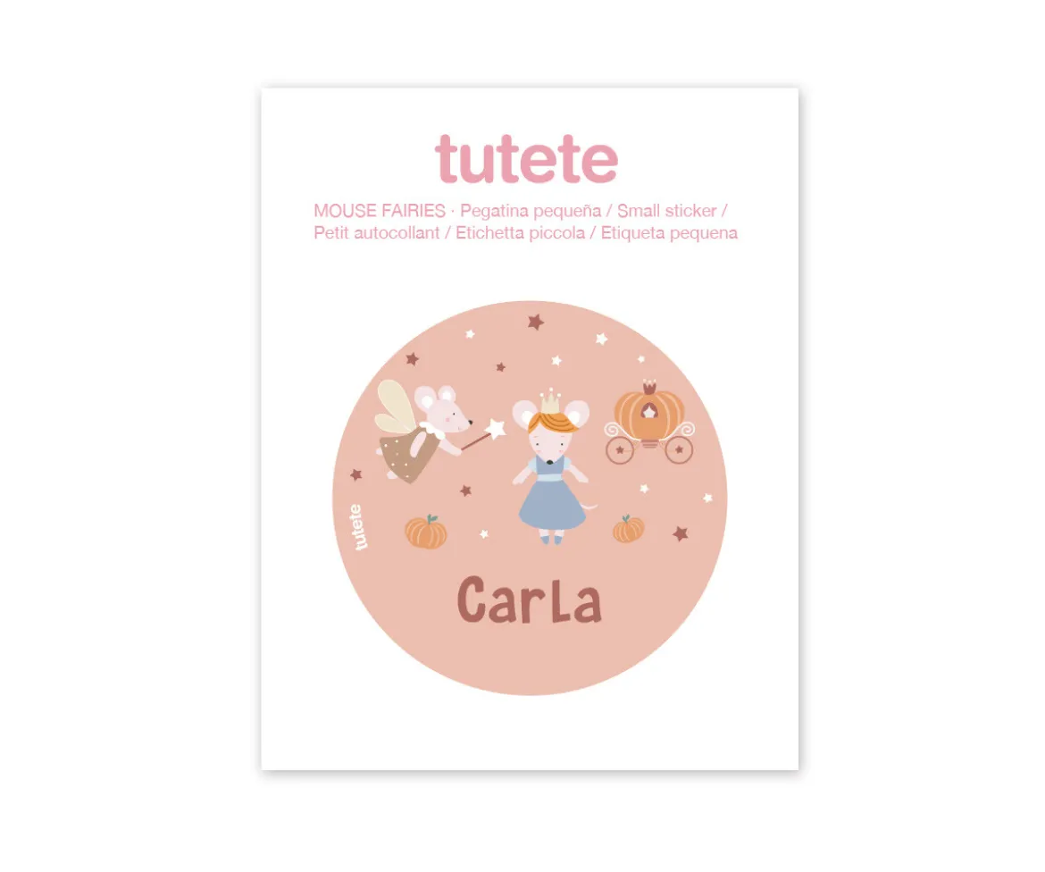 Botella Campus Flip-Up Personalizada Cool Pink 500ml Mouse Fairies