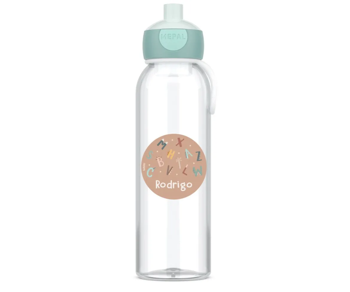 Botella Campus Pop-Up Personalizada Cool Mint 500ml Funny Letters