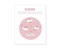 Botella Campus Pop-Up Personalizada Cool Pink 500ml Blossom Birds