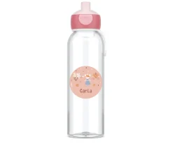 Botella Campus Pop-Up Personalizada Cool Pink 500ml Mouse Fairies