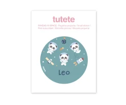Botella Campus Pop-Up Personalizada Tutete Cool Mint 400ml Pandas in Space