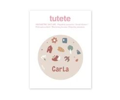 Botella Campus Pop-Up Personalizada Tutete Cool Pink 400ml Geometric Nature