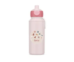 Botella Campus Pop-Up Personalizada Tutete Cool Pink 400ml Geometric Nature