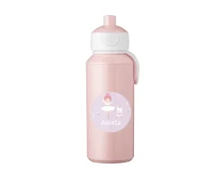 Botella Campus Pop-Up Personalizada Tutete Pink 400ml Ballet