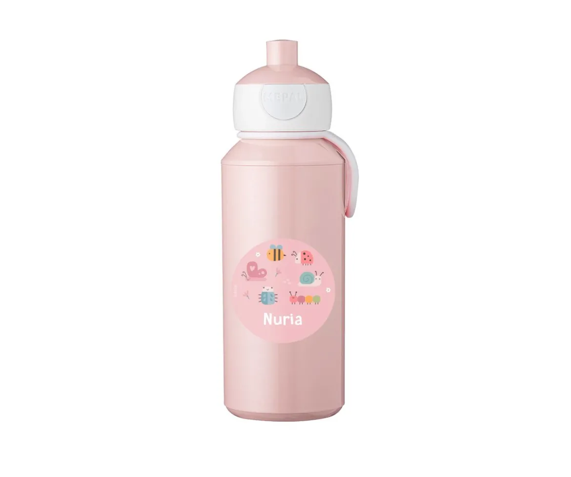 Botella Campus Pop-Up Personalizada Tutete Pink 400ml Bugs