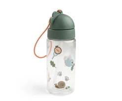 Botella con Pajita Tritán Tiny Trails Green 350ml