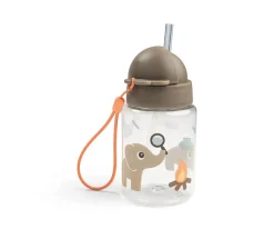 Botella con Pajita Tritán Tiny Trails Sand 280ml