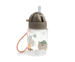Botella con Pajita Tritán Tiny Trails Sand 280ml