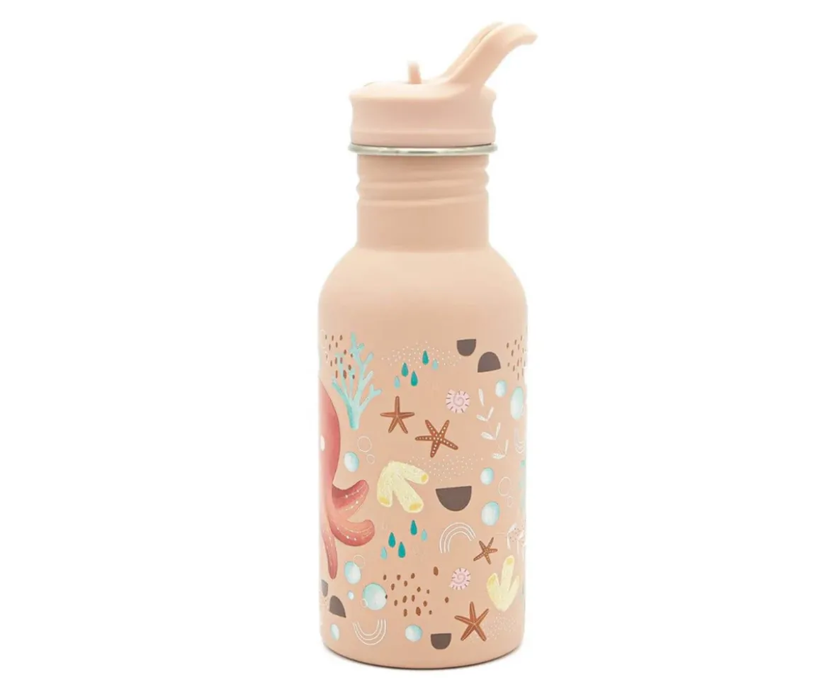 Botella de Acero con Pajita Pulpo 500ml