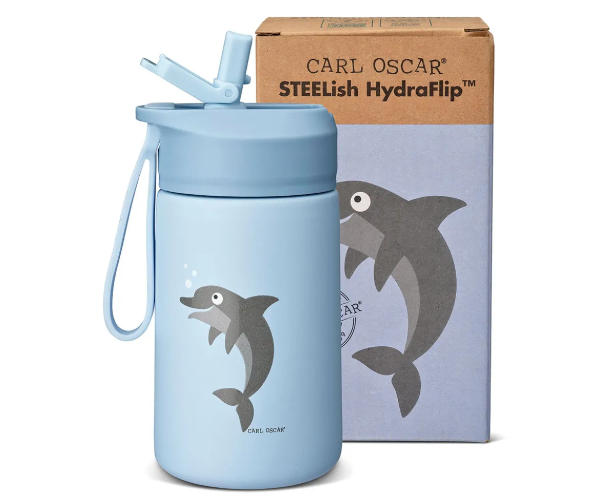 Botella de Acero Steel Hydraflip 0.4L Blue Dolphin