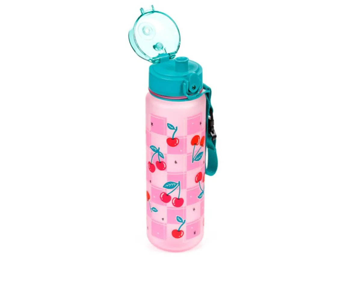 Botella de Agua Inastillable Cereza Cherries 600ml