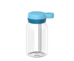 Botella de Plástico con Pajita Campus 450ml Cool Blue