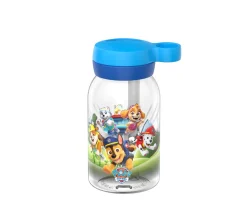 Botella de Plástico con Pajita Campus 450ml Paw Patrol Pups