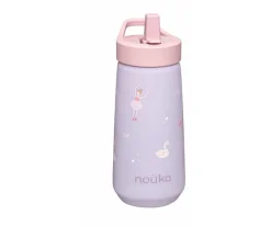 Botella de Plástico Flip-Top con Pajita 400ml Ballerina