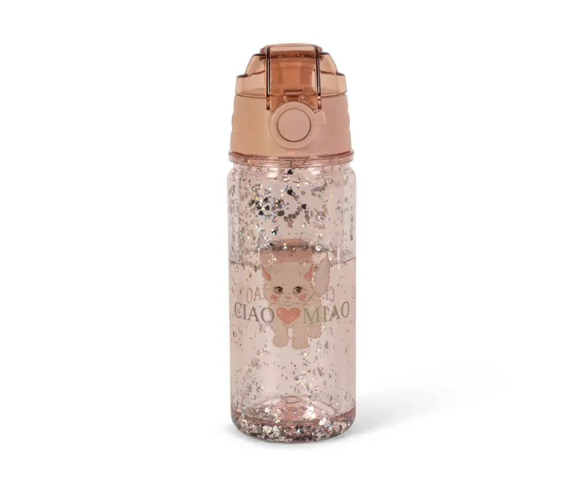 Botella de Plástico Glitter Ciao Miao 350ml