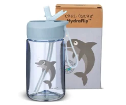 Botella de Plástico Hydraflip 0.4L Blue Dolphin