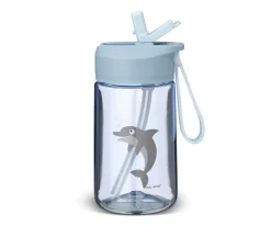 Botella de Plástico Hydraflip 0.4L Blue Dolphin