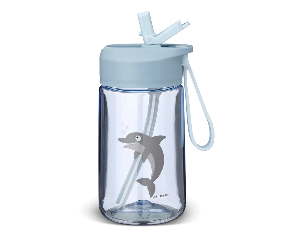 Botella de Plástico Hydraflip 0.4L Blue Dolphin