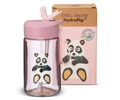 Botella de Plástico Hydraflip 0.4L Panda Pink