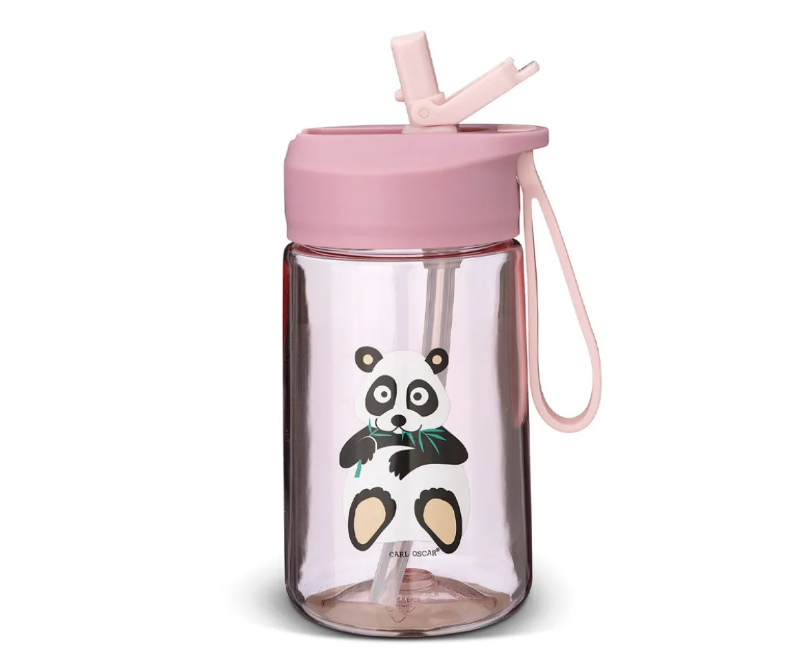Botella de Plástico Hydraflip 0.4L Panda Pink