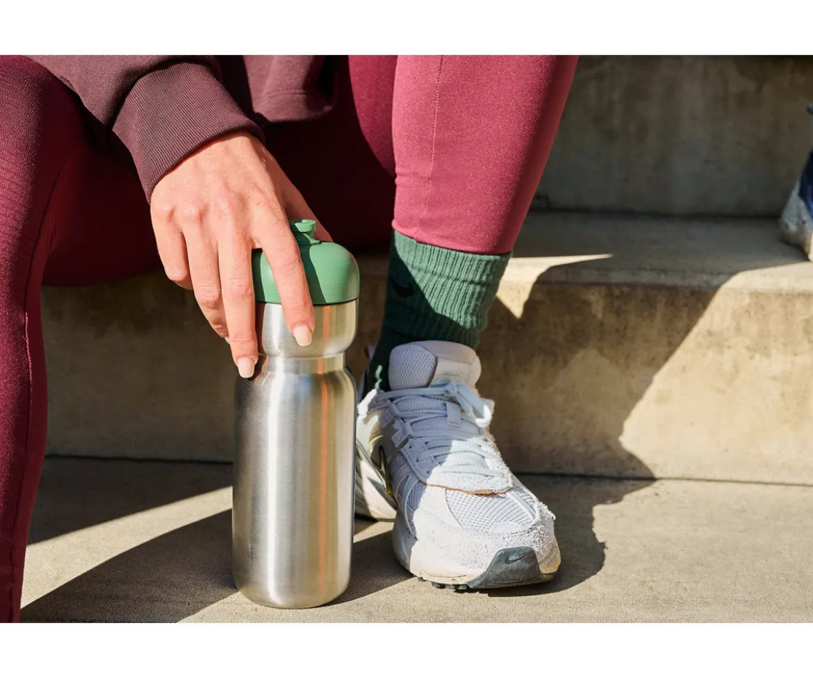 Botella Deportiva Acero Pull 800ml Moss Green
