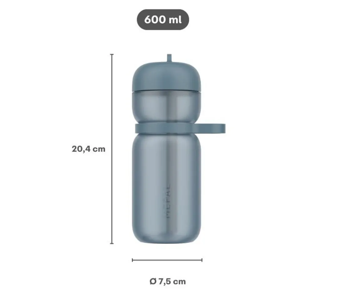 Botella Deportiva Flip 600ml Frost Blue