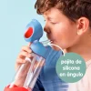 Botella de Tritán con Pajita 600 ml Blue Blaze