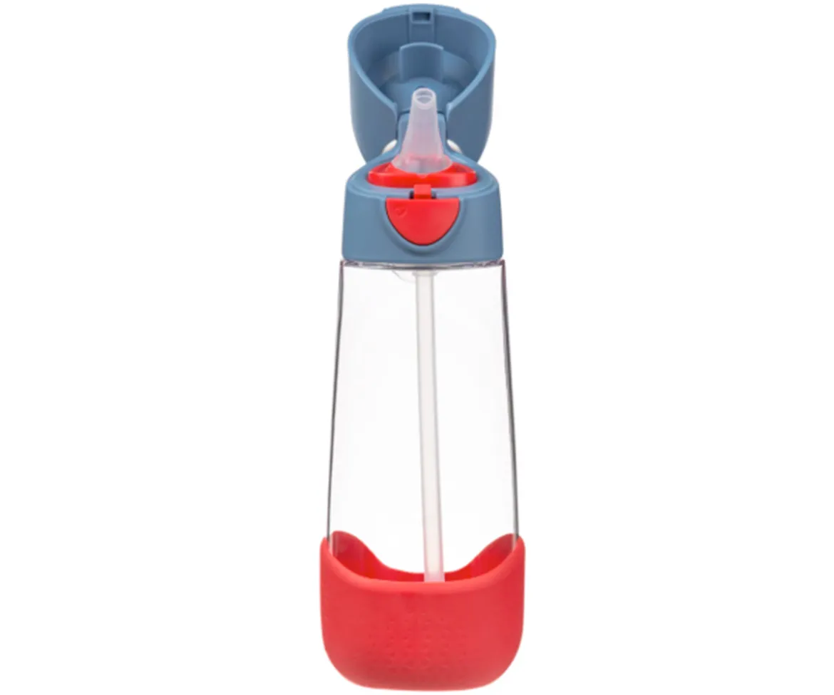 Botella de Tritán con Pajita 600 ml Blue Blaze