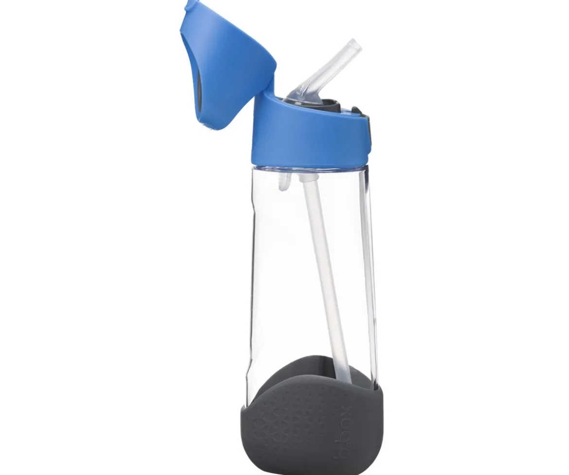 Botella de Tritán con Pajita 600 ml Blue Slate