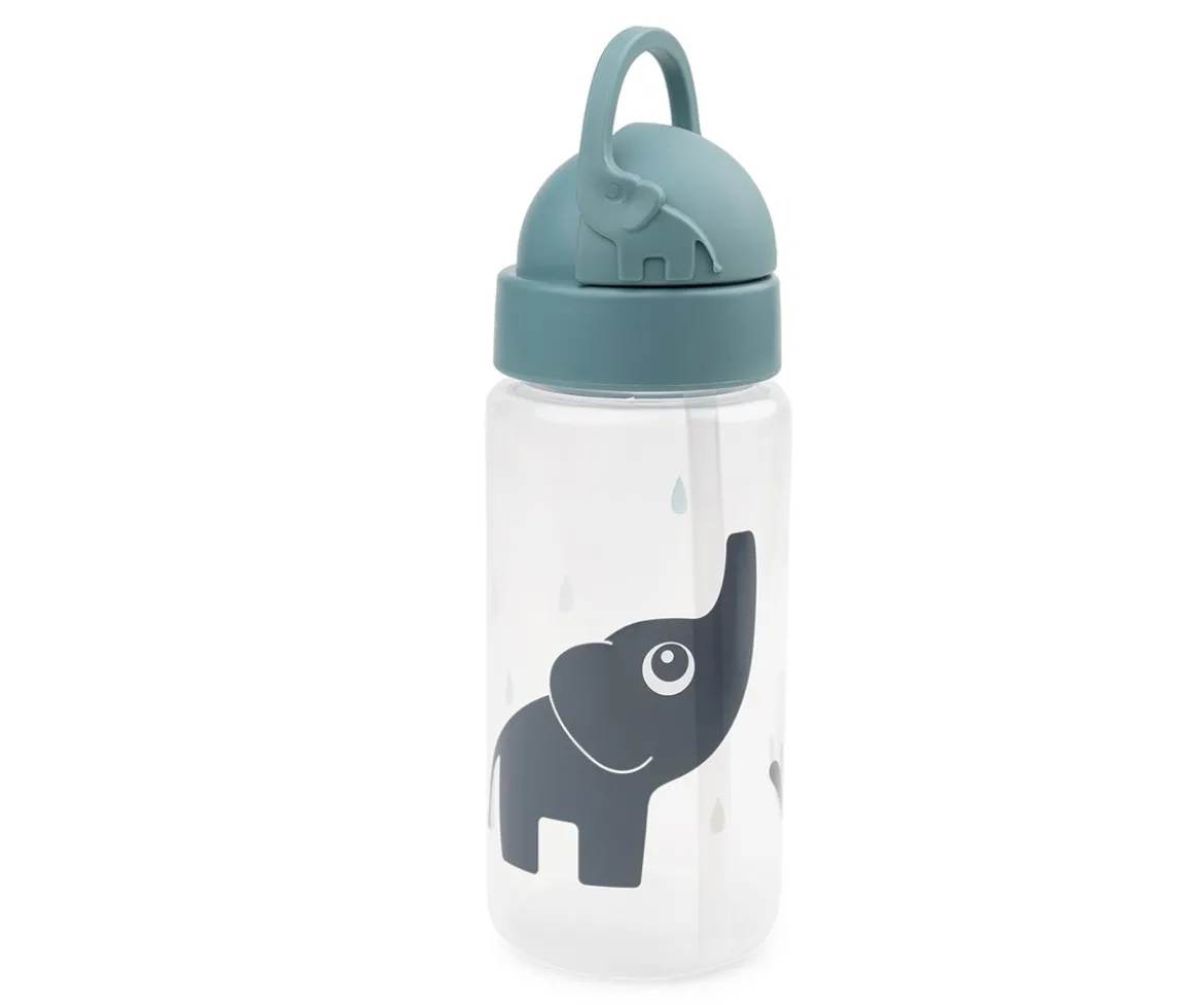 Botella Plástico con Pajita Elphee Blue