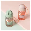 Botella Plástico con Pajita Playground Green