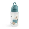 Botella Plástico con Pajita Tiny Farm Blue 350ml