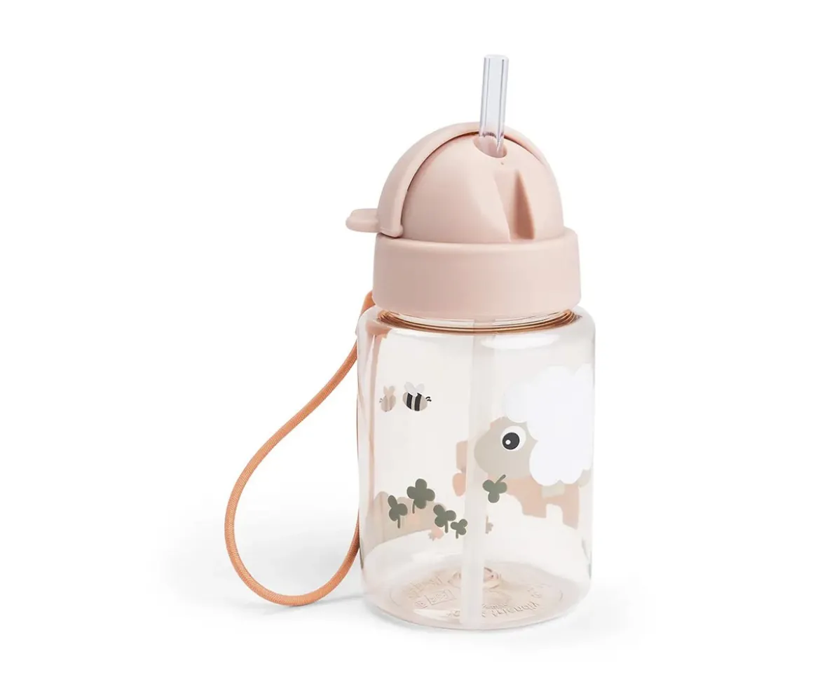 Botella Plástico con Pajita Tiny Farm Powder