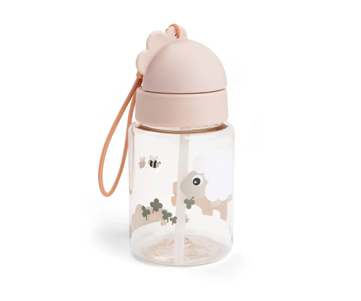 Botella Plástico con Pajita Tiny Farm Powder