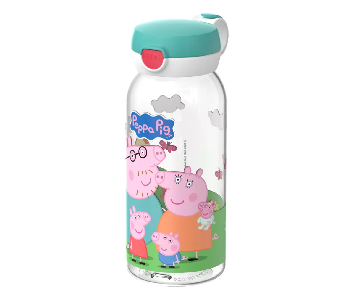 Botella Plástico con Tapón Abatible Campus 600ml Peppa Pig