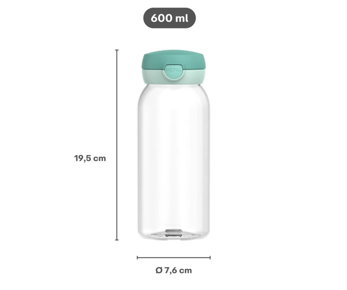 Botella Plástico con Tapón Abatible Campus 600ml Peppa Pig