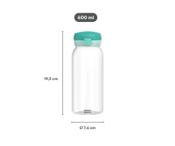 Botella Plástico con Tapón Abatible Campus 600ml Princess Power