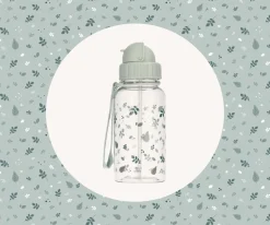 Botella Plástico Leaves Sage Personalizable