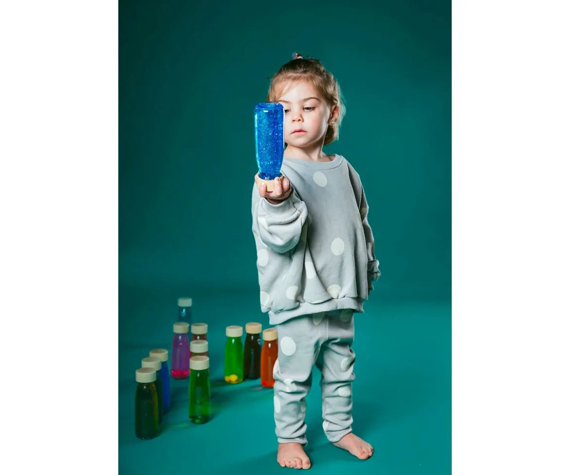 Botella Sensorial Flotante Turquesa