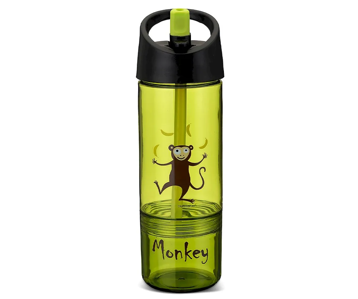 Botella Tritán 2 en 1 Mono Lima