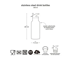 Botella Térmica Acero Corazones 350ml