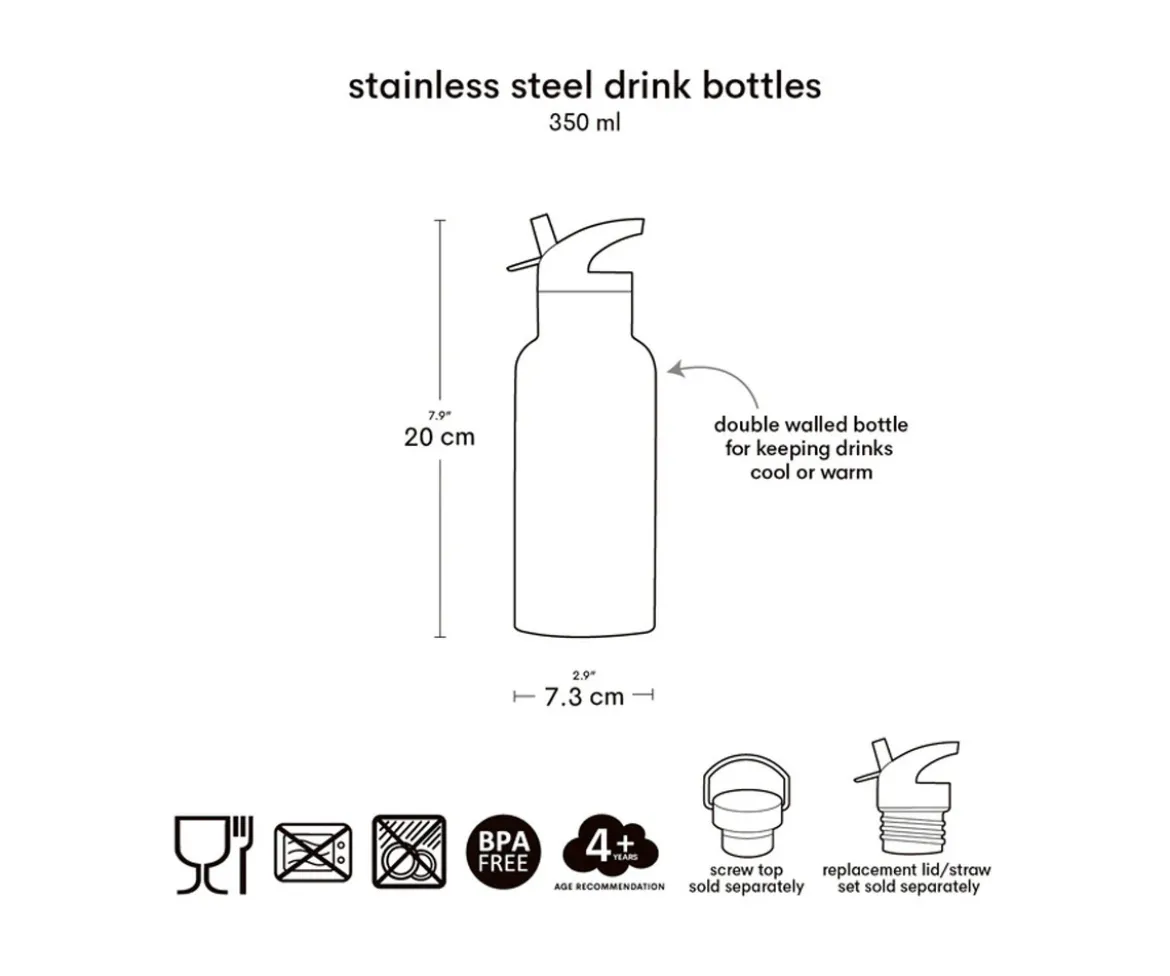 Botella Térmica Acero Robots 350ml