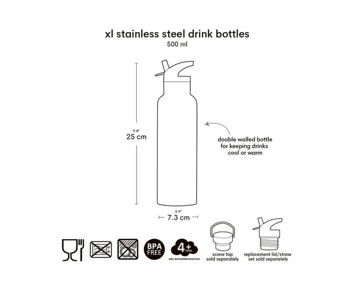 Botella Térmica Acero Robots 500ml