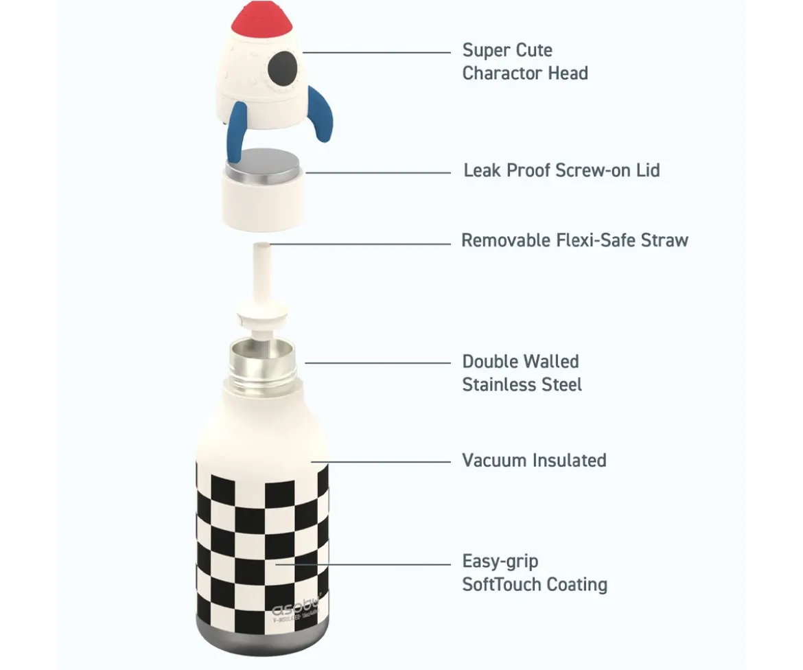 Botella Térmica Bestie Rocketship 460 ml